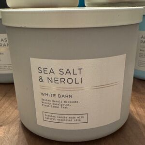 BBW / White Barn New 3-Wick Candle, Sea Salt & Neroli - Discontinued